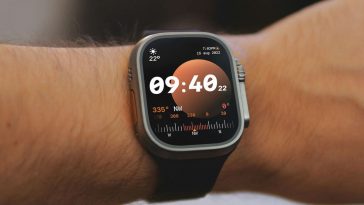 Free On Wrist Apple Watch Ultra Mockup PSD