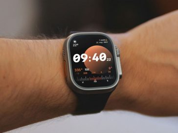 Free On Wrist Apple Watch Ultra Mockup PSD