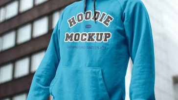 Free Outside Front Hoodie Mockup