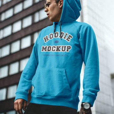 Free Outside Front Hoodie Mockup