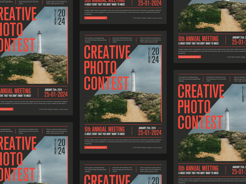 Free Photo Contest Flyer Design Template