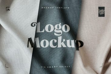 Free Realistic Fabric Print Logo Mockup PSD