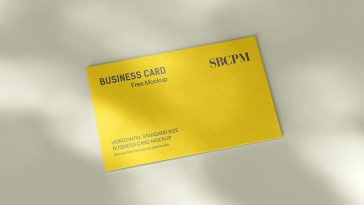 Free Simple Business Card PSD Mockup