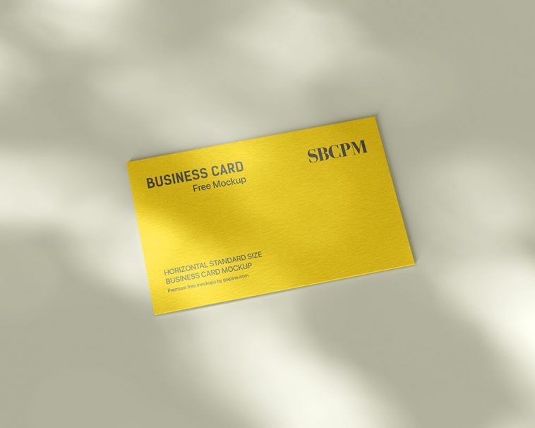 Free Simple Business Card PSD Mockup