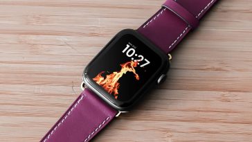 Free Smartwatch with Leather Belt Mockup
