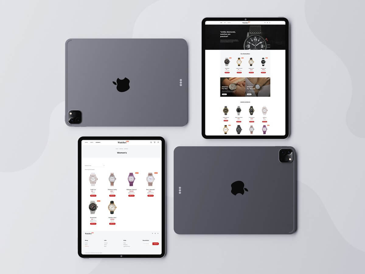 Free Portrait iPad Pro UI Mockup PSD