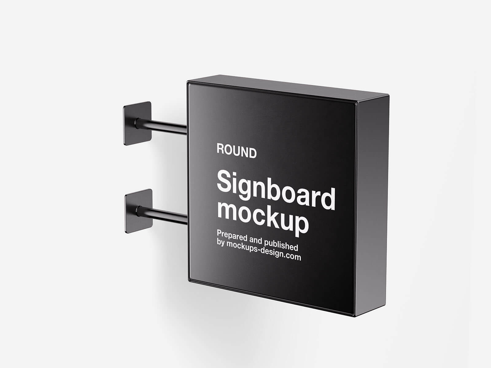 Square Signboard Mockup