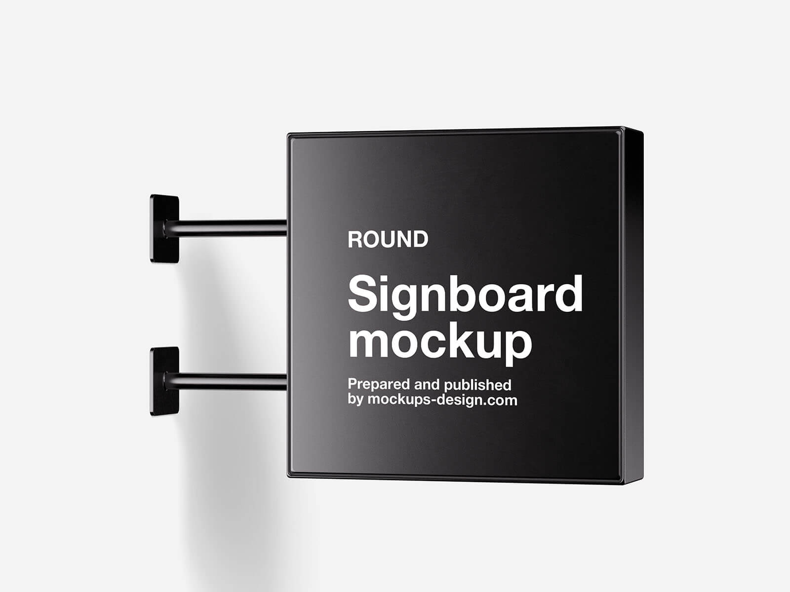 Square Signboard Mockup