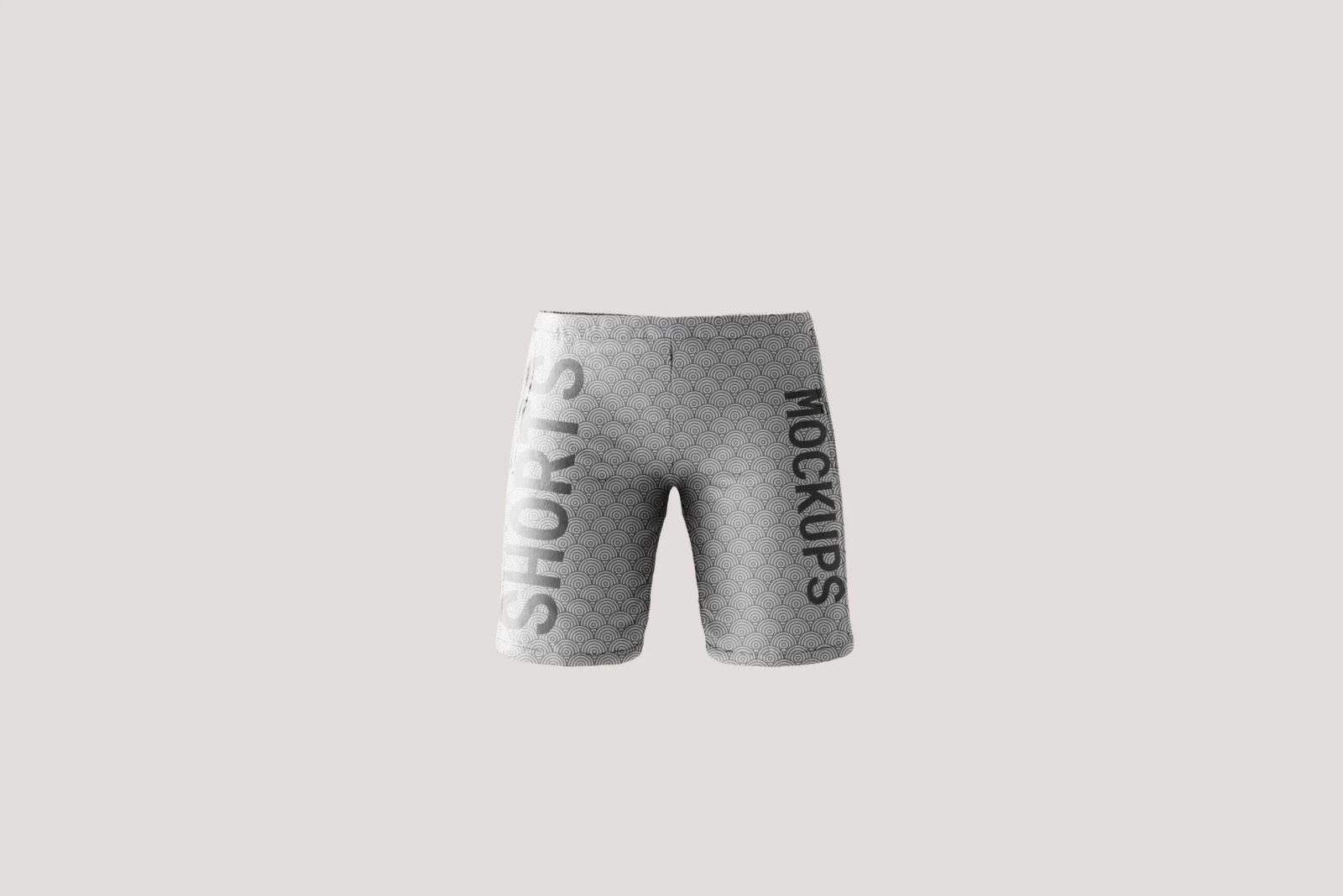 Front Sight of 2 Mens Shorts Mockups