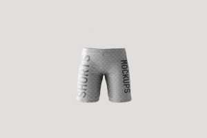 Front Sight of 2 Mens Shorts Mockups