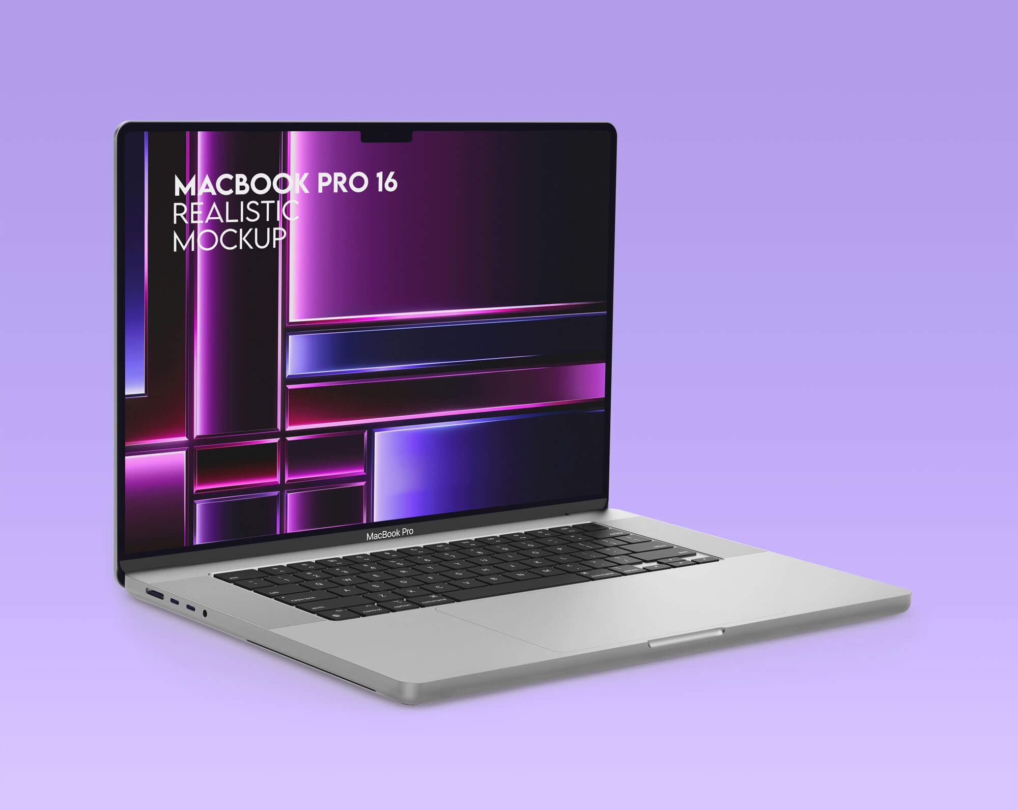 Free M3 MacBook Pro 16″ 2024 Mockup PSD Set