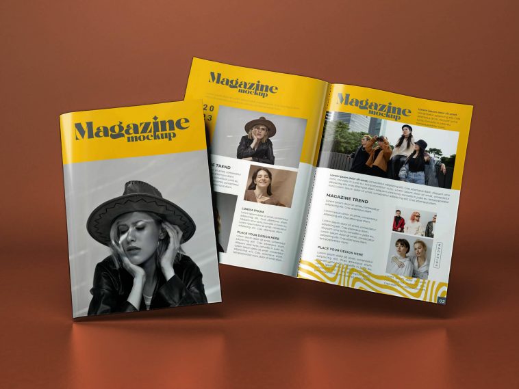 Open Magazine Cover Mockup
