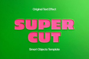 Super Paper Cut Out Text Effect