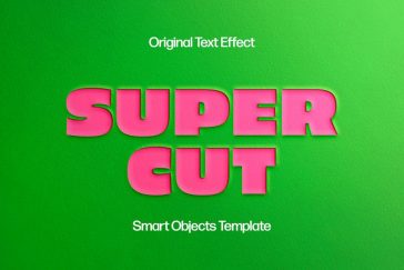 Super Paper Cut Out Text Effect
