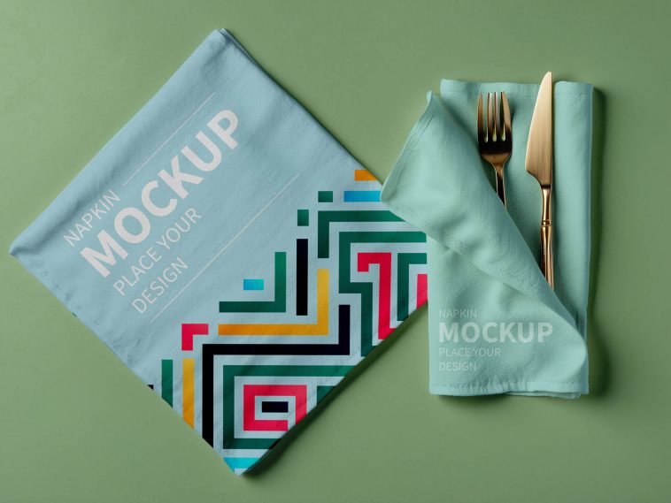 Table Napkin Mockup