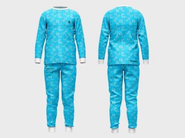 Three Realistic Pajamas Mockups From Different Angles