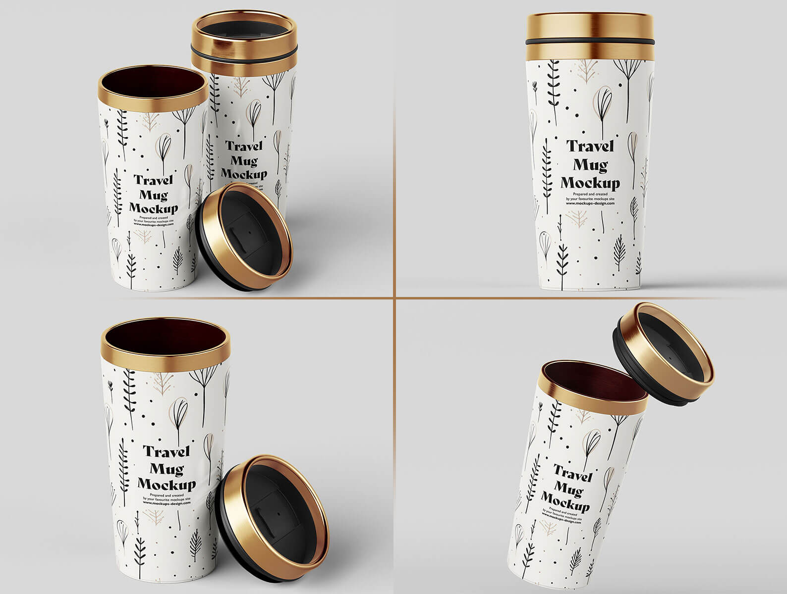 Free Travel Mug Mockup