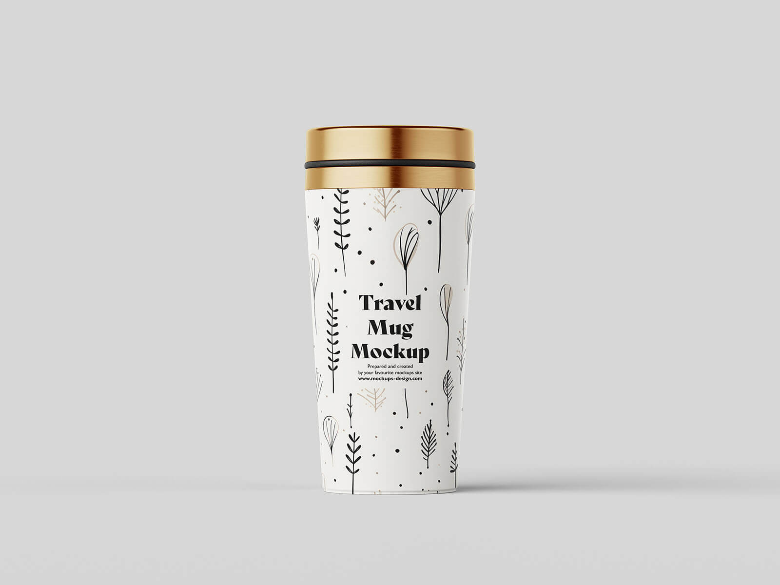 Free Travel Mug Mockup 