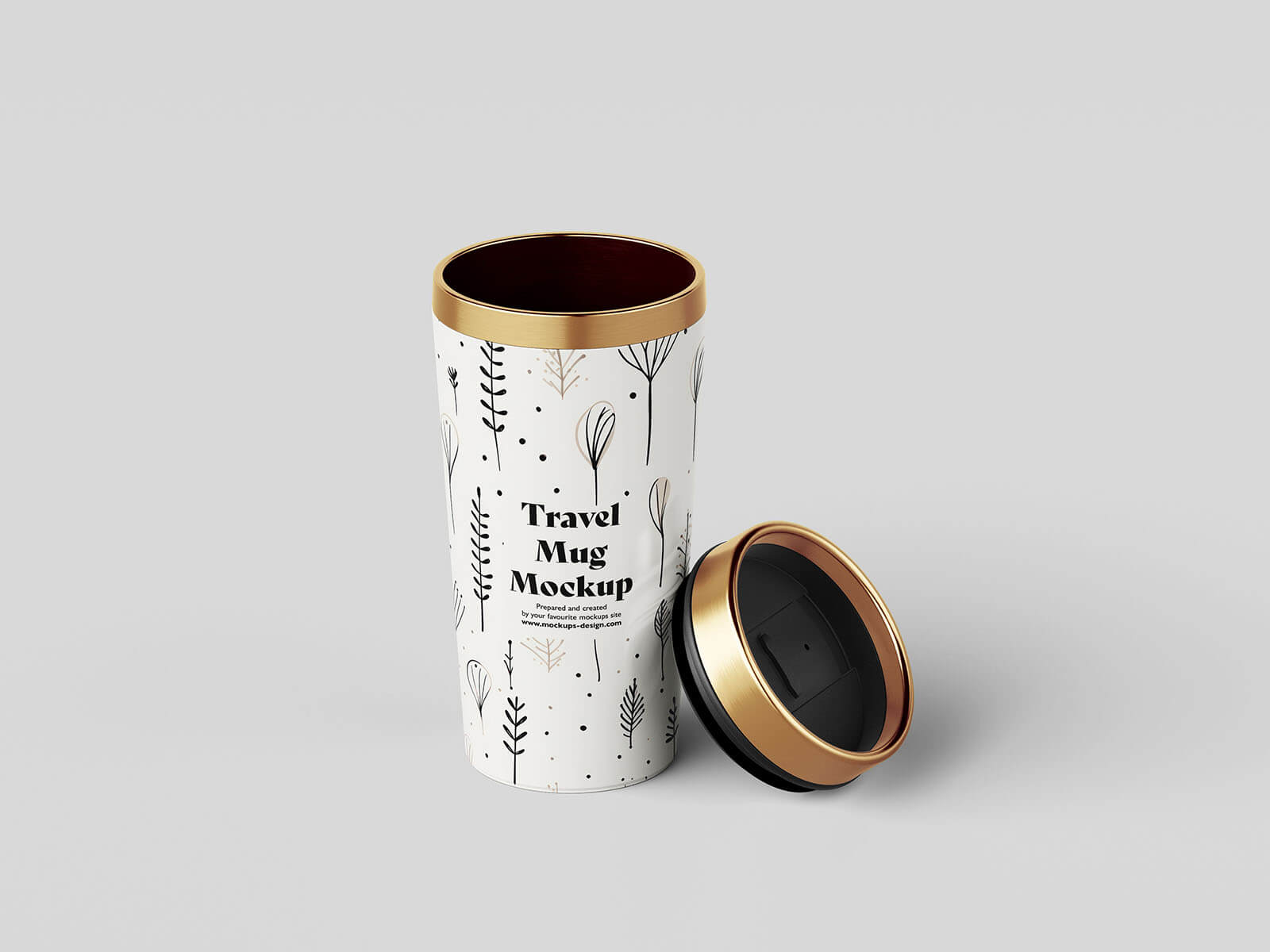 Free Travel Mug Mockup 