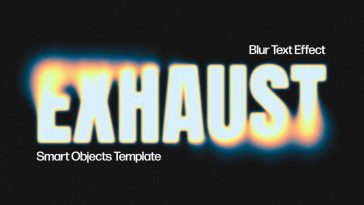 Exhaust Blur Text Effect