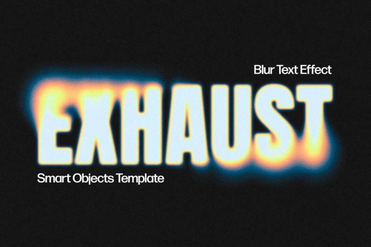 Exhaust Blur Text Effect