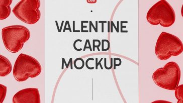 Free Valentines Card Mockup