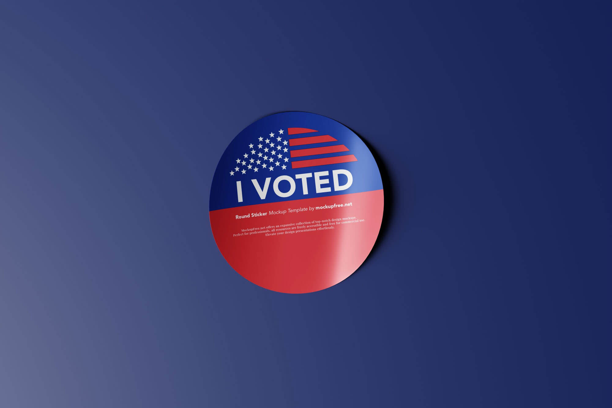 I Voted Sticker Mockups