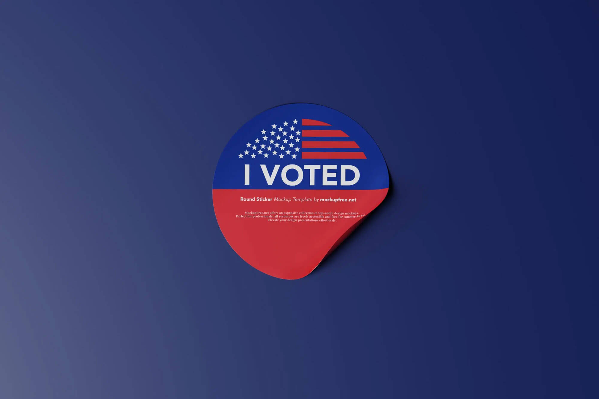 I Voted Sticker Mockups