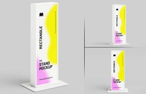 Tall Rectangle Stand Mockup