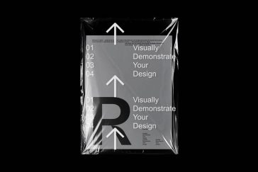 Wrapped Hardcover Book Mockup