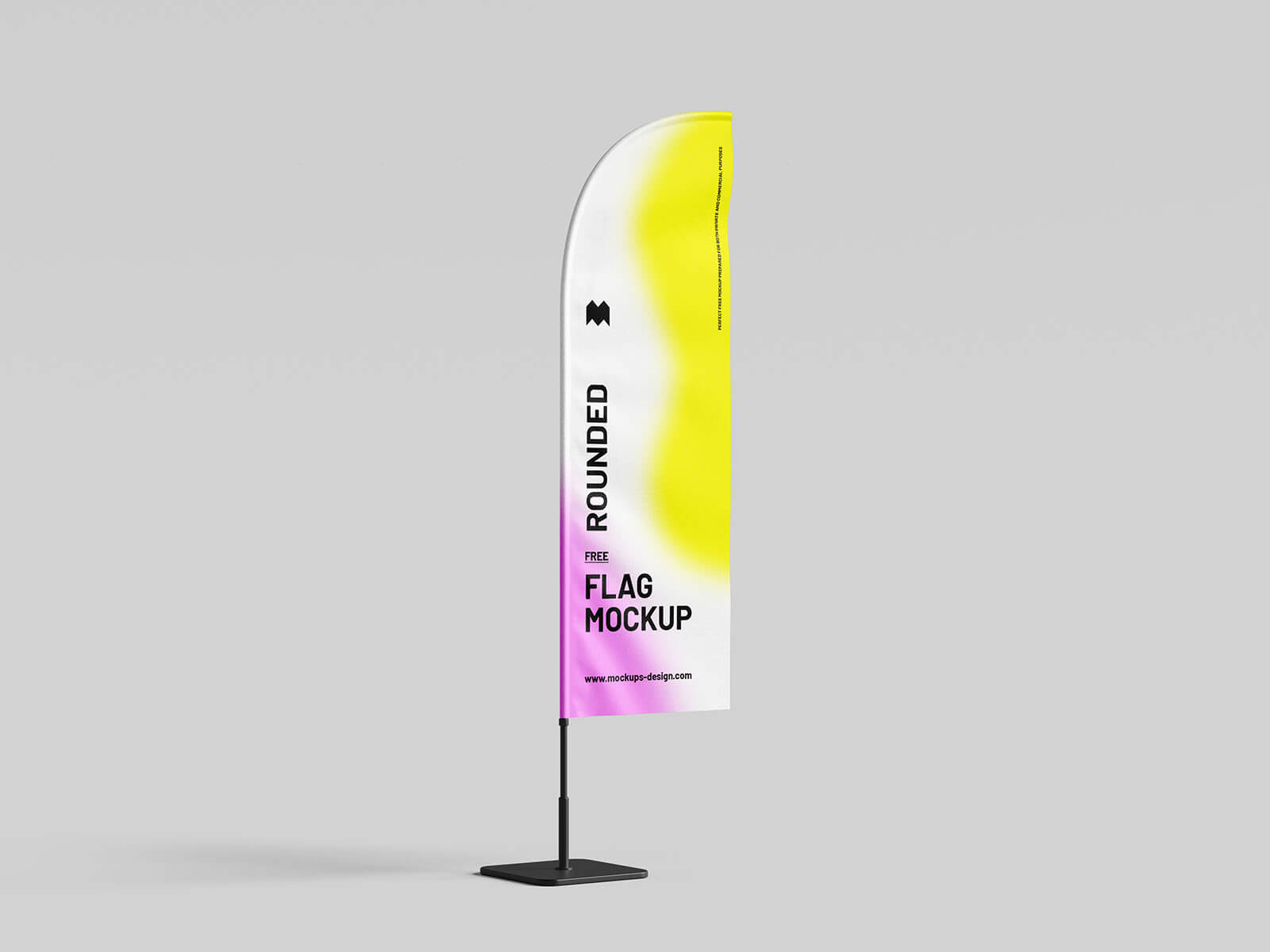 3 Free Indoor Blade Feather Flag Banner Mockup PSD Files