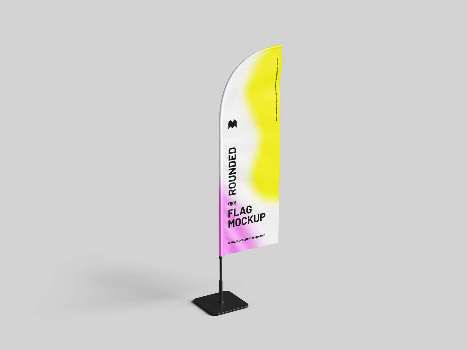 3 Free Indoor Blade Feather Flag Banner Mockup PSD Files