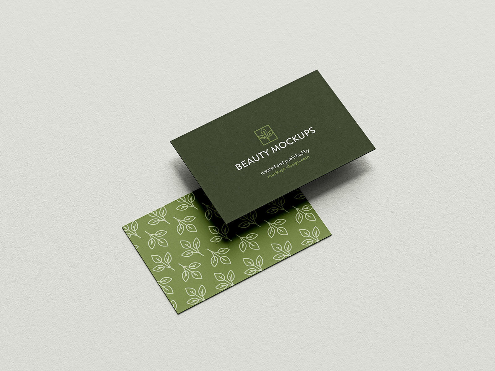 4 Free Paper Background Business Card Mockup PSD Files