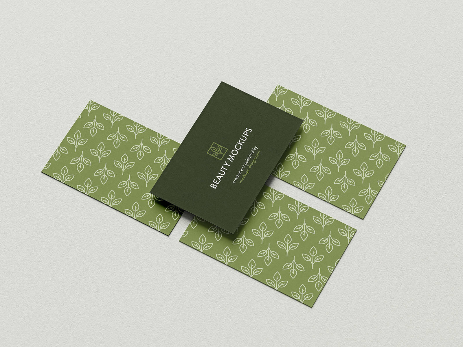 4 Free Paper Background Business Card Mockup PSD Files