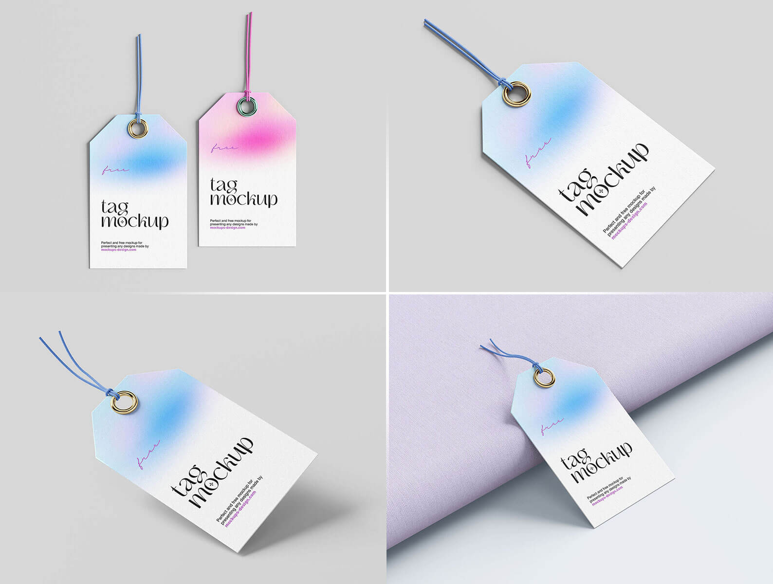 5 Free Clean Label Swing Tag Mockup PSD Files - PsFiles