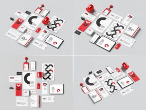 5 Free Premium Stationery & Office Supplies Mockup PSD Files