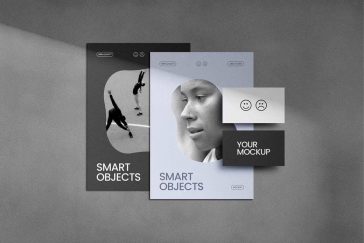 Shadow Overlay Stationery Mockup