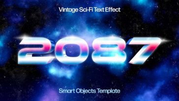 Vintage Sci-fi Text Effect
