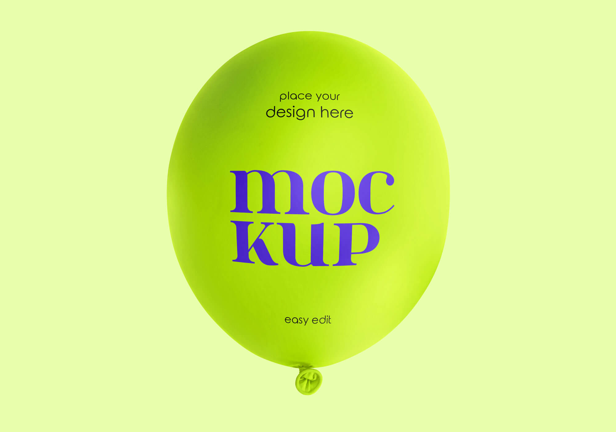 Free Balloon Mockup