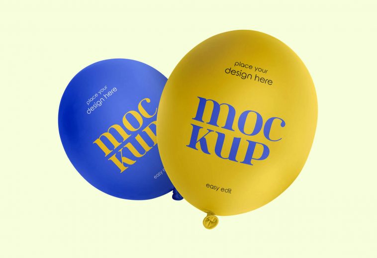 Free Balloon Mockup