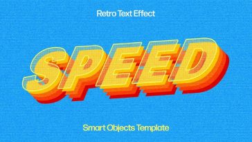 70s Retro Text Effect