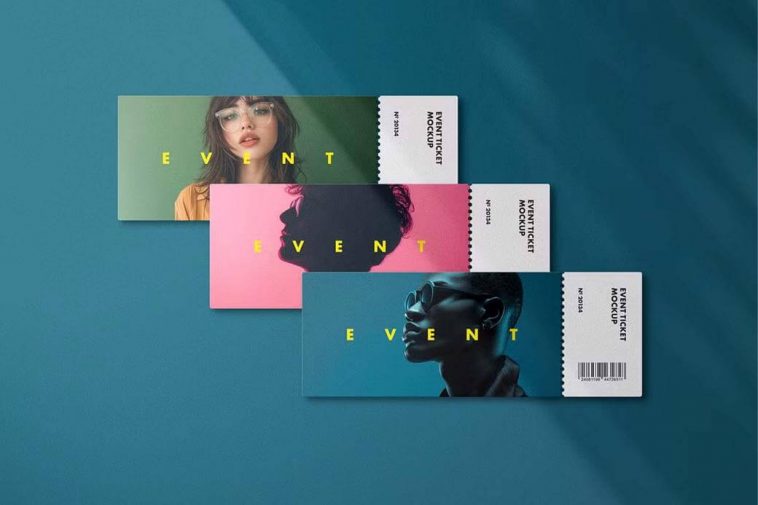 Concert Tickets Mockup