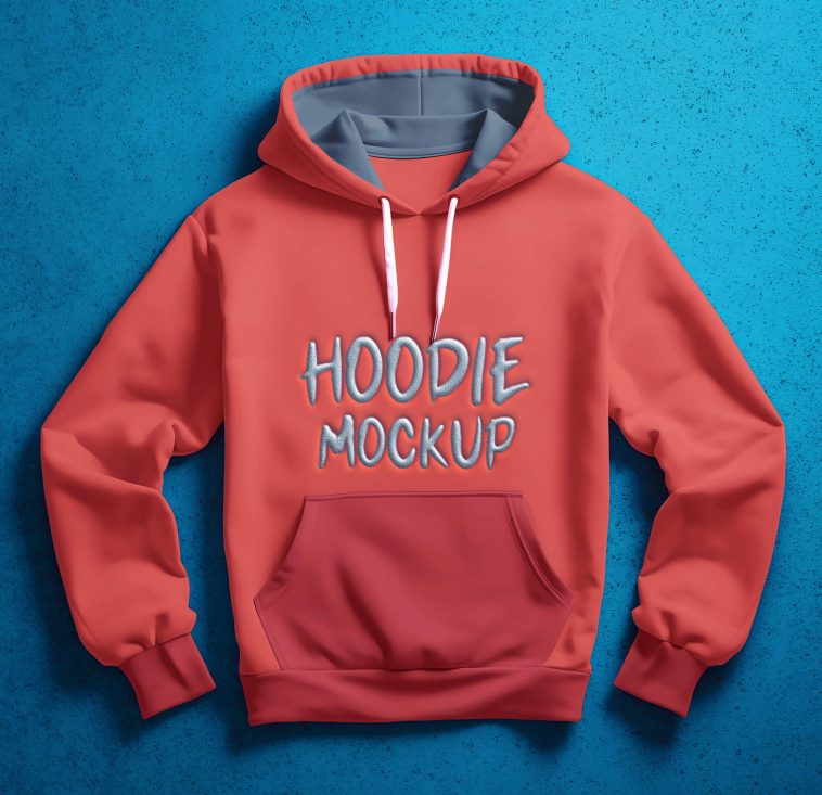 Front Hoodie Mockup PSD