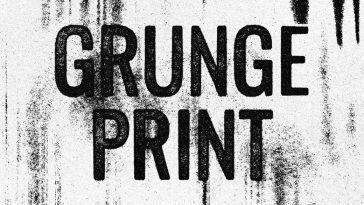 Grunge Print Text Effect