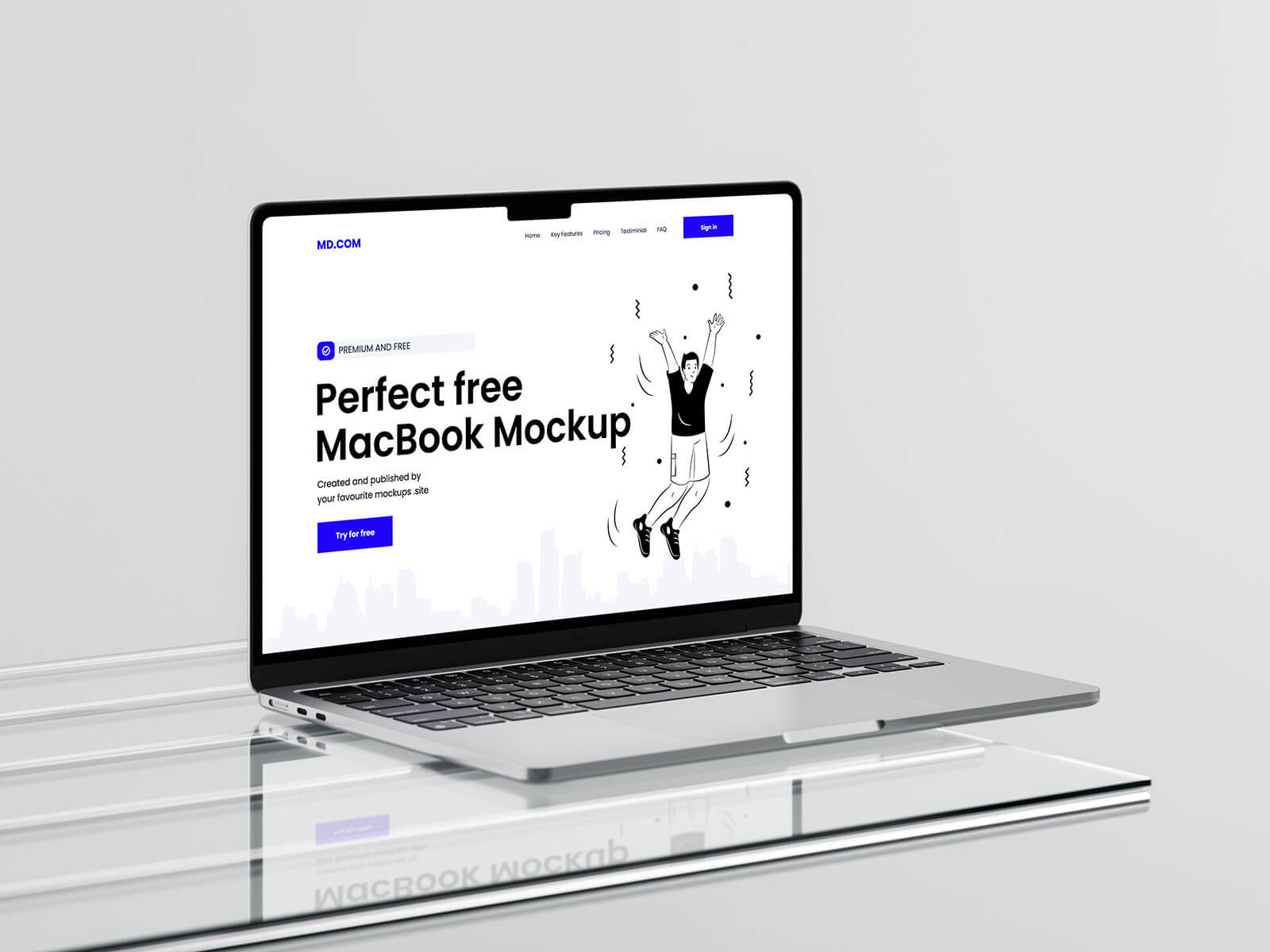 Free M2 MacBook Air Mockup PSD Set