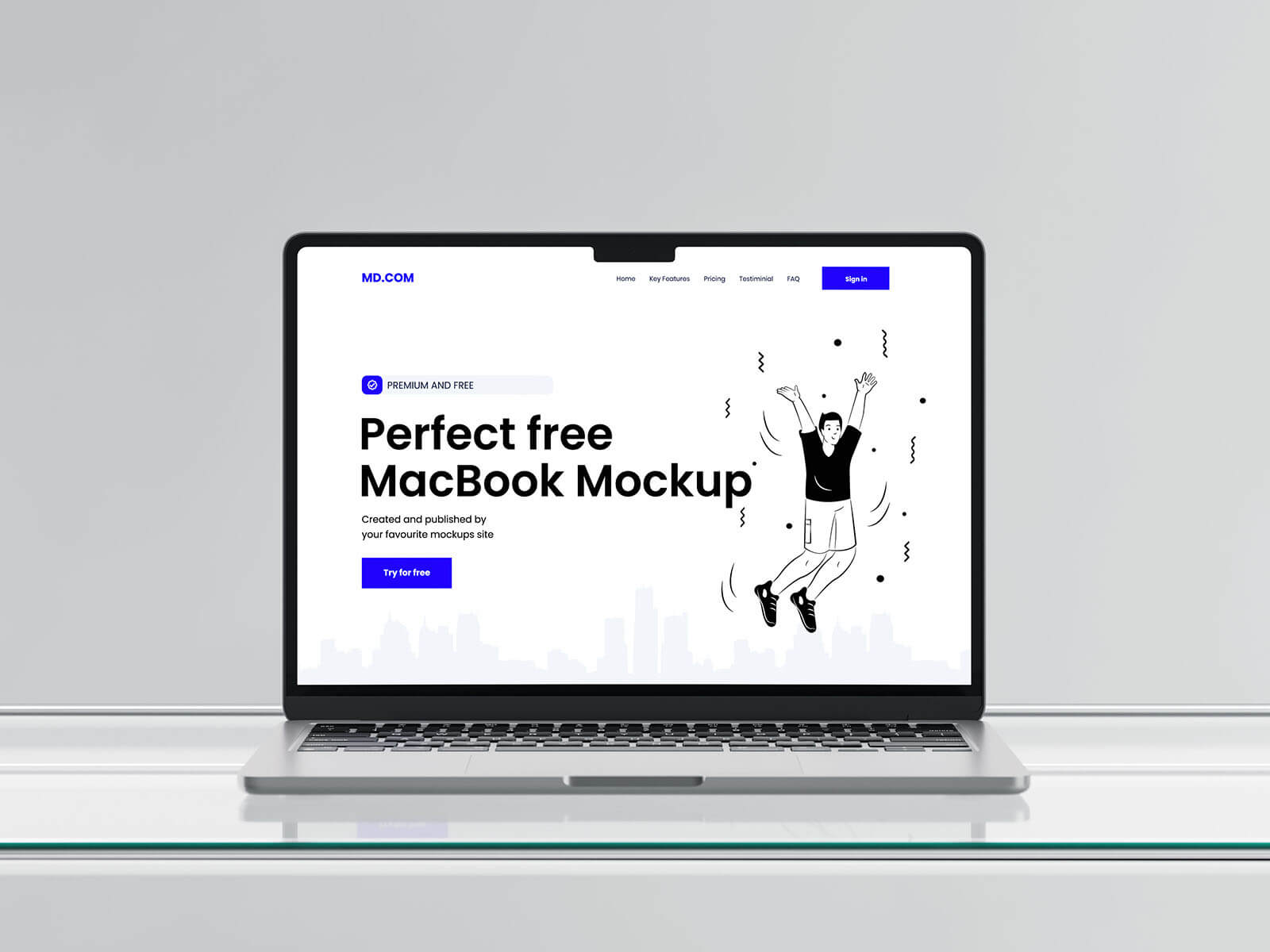 Free M2 MacBook Air Mockup PSD Set