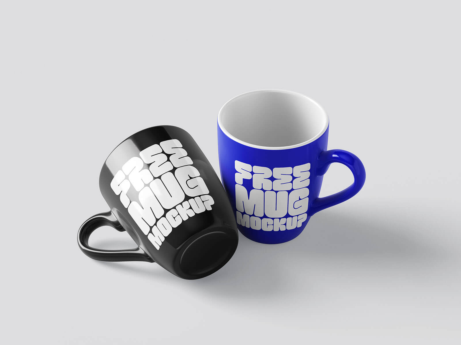 Free Tall V-Shape Mug Mockup PSD Set
