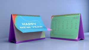 Tent Desk Calendar Mockup