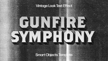 Vintage Old Film Text Effect
