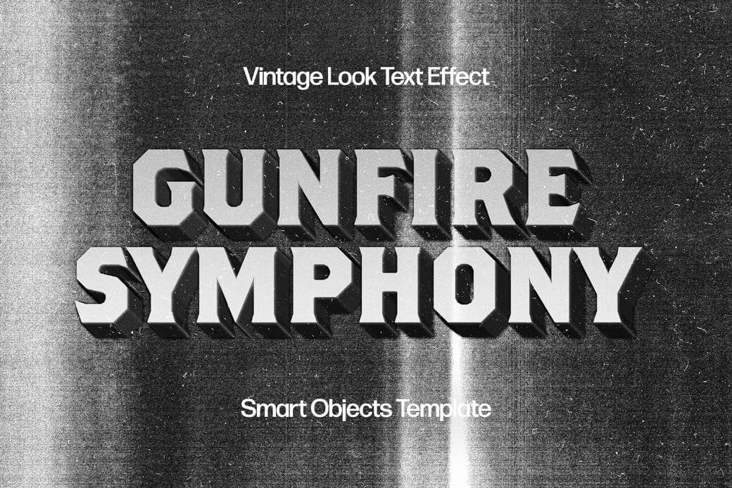 Vintage Old Film Text Effect